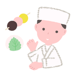 Japanese confectionery shop stamp