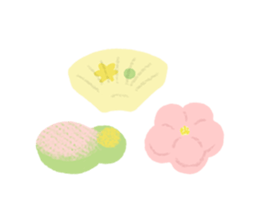 Japanese confectionery shop stamp sticker #10651802