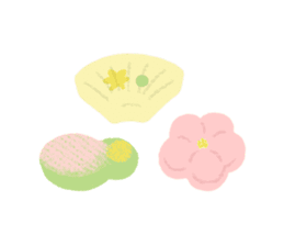 Japanese confectionery shop stamp sticker #10651802