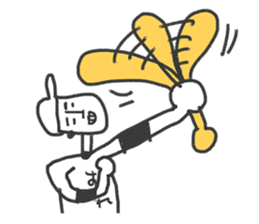 Go for it! Baseball players & Chia sticker #10651927