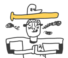 Go for it! Baseball players & Chia sticker #10651943