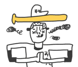 Go for it! Baseball players & Chia sticker #10651943