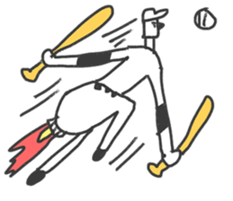 Go for it! Baseball players & Chia sticker #10651946