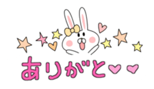 love cute rabbit Balloon sticker #10652249