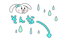 love cute rabbit Balloon sticker #10652252