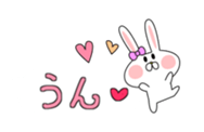 love cute rabbit Balloon sticker #10652264
