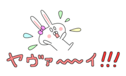 love cute rabbit Balloon sticker #10652267