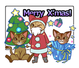 CAT-Abyssinian2 sticker #10653448