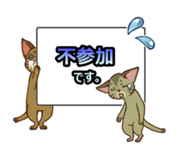 CAT-Abyssinian2 sticker #10653479