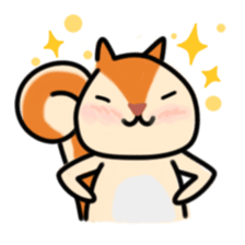 The Cute Squirrel-2 sticker #10653480