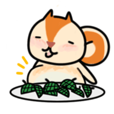 The Cute Squirrel-2 sticker #10653483