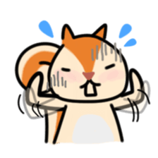 The Cute Squirrel-2 sticker #10653484