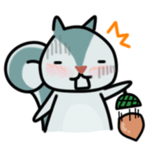 The Cute Squirrel-2 sticker #10653487