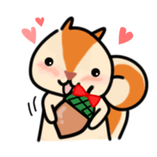 The Cute Squirrel-2 sticker #10653488