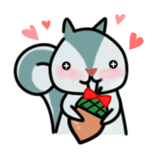 The Cute Squirrel-2 sticker #10653489