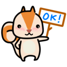 The Cute Squirrel-2 sticker #10653490