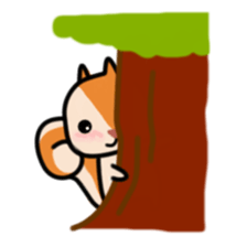 The Cute Squirrel-2 sticker #10653493