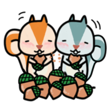 The Cute Squirrel-2 sticker #10653495