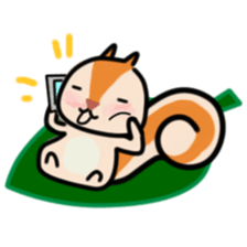 The Cute Squirrel-2 sticker #10653500