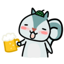 The Cute Squirrel-2 sticker #10653505