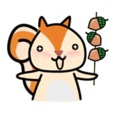 The Cute Squirrel-2 sticker #10653506