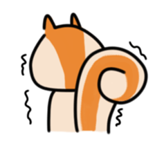 The Cute Squirrel-2 sticker #10653512