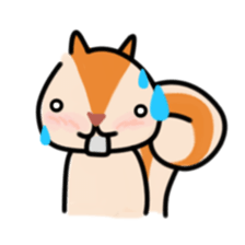 The Cute Squirrel-2 sticker #10653513