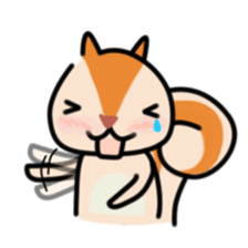 The Cute Squirrel-2 sticker #10653514