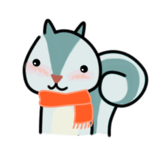 The Cute Squirrel-2 sticker #10653518