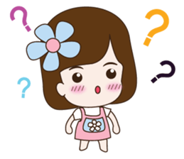 A small girl girlfriend sticker #10654431