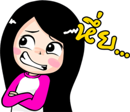 winni lovely girl sticker #10654646