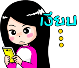 winni lovely girl sticker #10654666