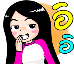 winni lovely girl sticker #10654669