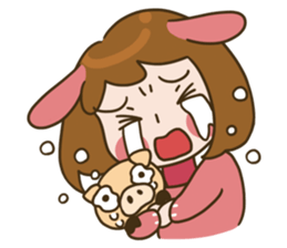 MoMochan everyday life 3 sticker #10654728