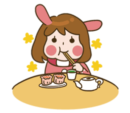 MoMochan everyday life 3 sticker #10654733