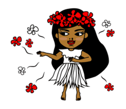 Anytime Hula Girl ! sticker #10654802