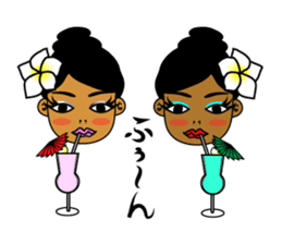 Anytime Hula Girl ! sticker #10654828