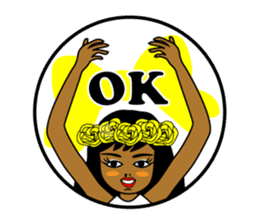 Anytime Hula Girl ! sticker #10654838