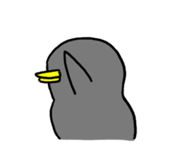 The bird which is idle with a balloon sticker #10655181