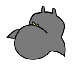 The bird which is idle with a balloon sticker #10655186