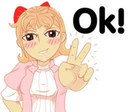 Cartoon lady sexy Isan sticker #10655244