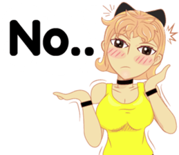 Cartoon lady sexy Isan sticker #10655245