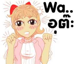 Cartoon lady sexy Isan sticker #10655252