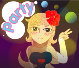 Cartoon lady sexy Isan sticker #10655258