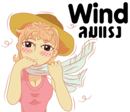 Cartoon lady sexy Isan sticker #10655269