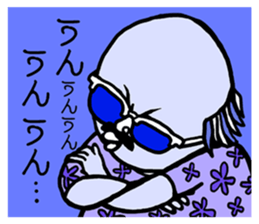 BEARD BALD SO WHAT sticker #10655750