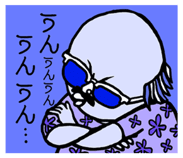 BEARD BALD SO WHAT sticker #10655750