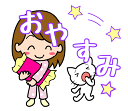 Pretty daily life of girl 2 sticker #10655814