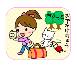 Pretty daily life of girl 2 sticker #10655839