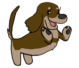 Cute dachshund Sticker sticker #10656000